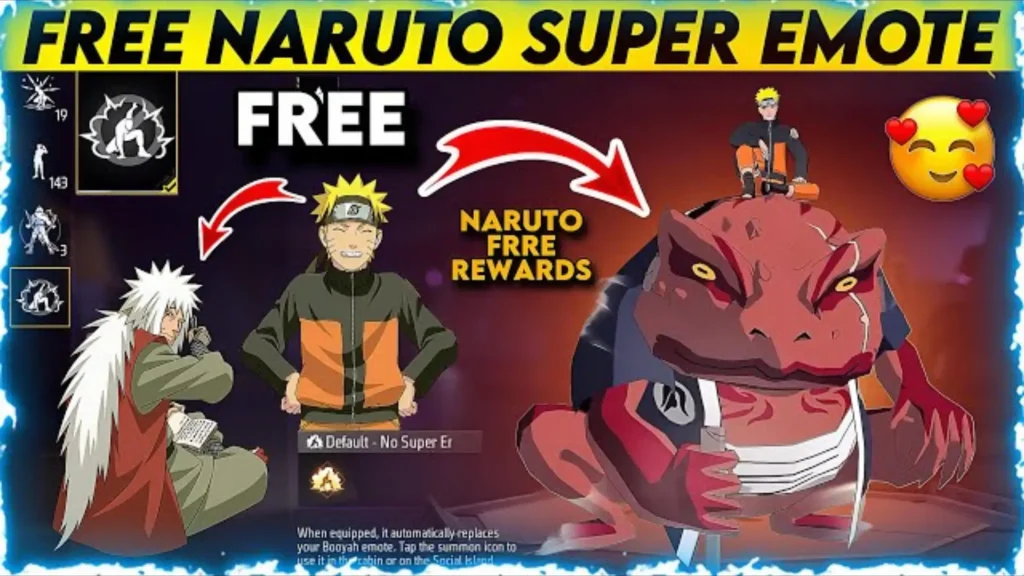 Free Fire MAX Naruto स्पेशल! आज ही फ्री में पाएं Hokage Rock और Rasengan Emote, जल्दी करें क्लेम!