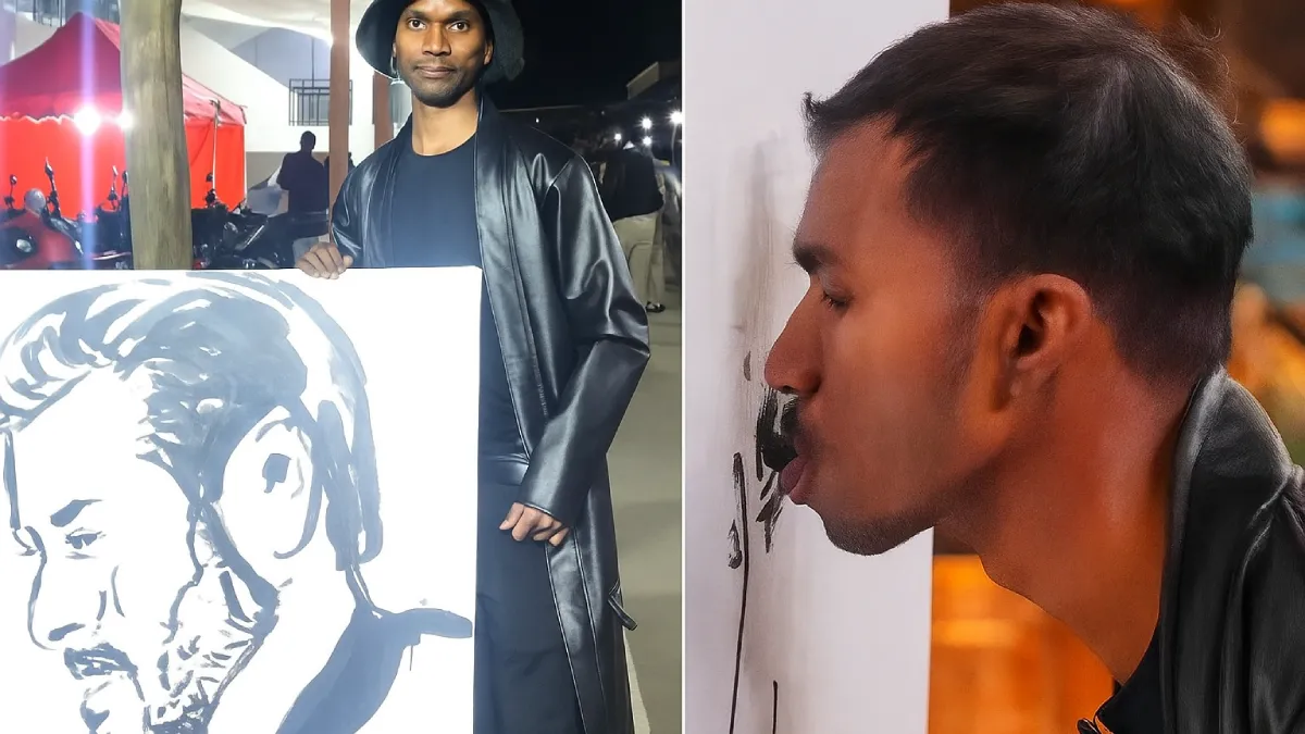 जीभ से बनाई सलमान की तस्वीर! बालाघाट के Suryabhan Meravi की अनोखी कला ने देश को चौंकाया