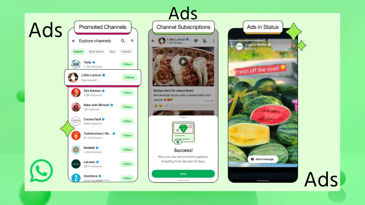 WhatsApp Ads 2025: अब Status और Channels में दिखेंगे विज्ञापन, जानिए Meta की नई चाल