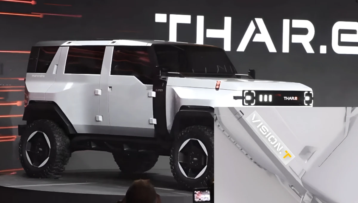 Mahindra की सबसे यूनिक SUV आ रही है इंडिया – साउथ अफ्रीका से आई Thar.e Concept पर आधारित Vision.T SUV होगी पेश