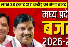 Madhya Pradesh Budget 2026-27: ₹4.38 लाख करोड़ का ऐतिहासिक बजट, ‘GYANII’ पर टिकी सरकार की रणनीति Madhya Pradesh Budget 2026-27: ₹4.38 लाख करोड़ का ऐतिहासिक बजट, ‘GYANII’ पर टिकी सरकार की रणनीति