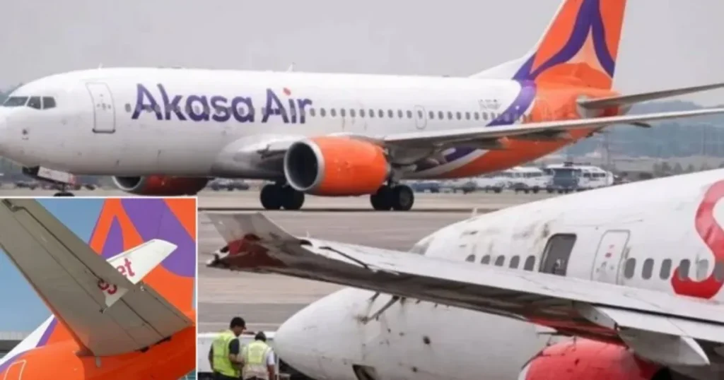 Delhi Airport SpiceJet Akasa Collision