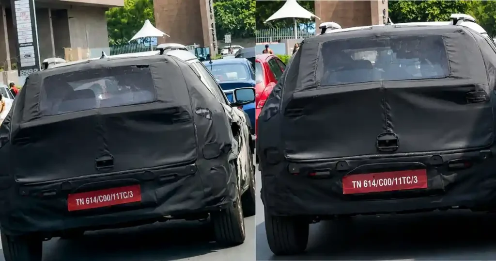 2027 Hyundai Bayon SUV Spotted test mule seen on Indian roads with heavy camouflage during Hyderabad testing