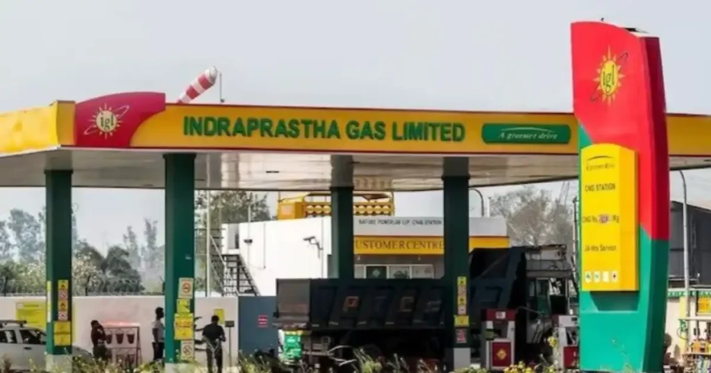 Indraprastha Gas Limited CNG station in Delhi NCR after the latest CNG price hike