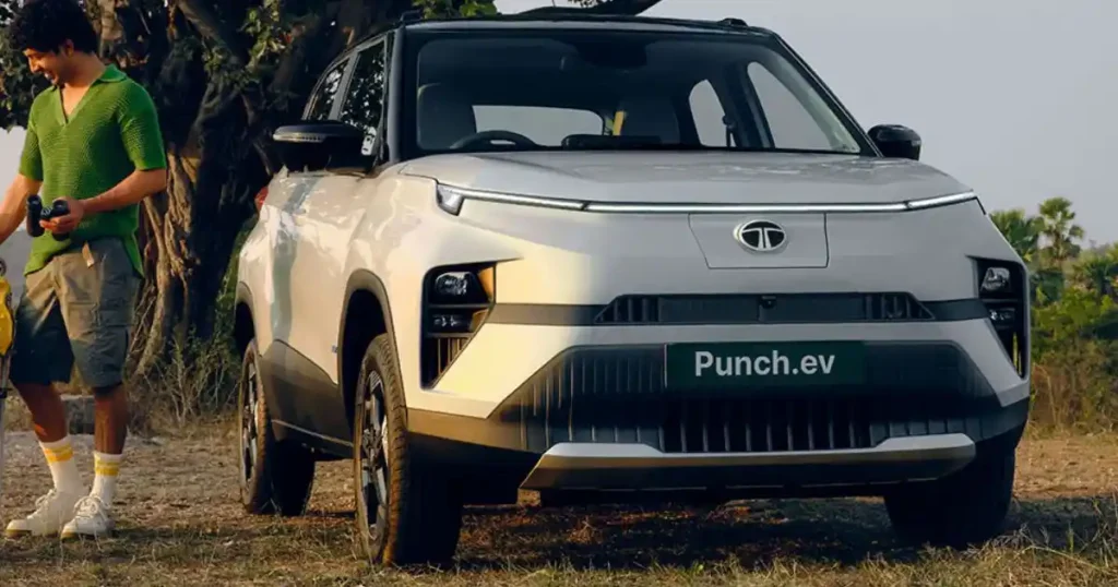Tata Punch EV Long Range electric SUV parked outdoors during Tata Motors May 2026 EV offer announcement